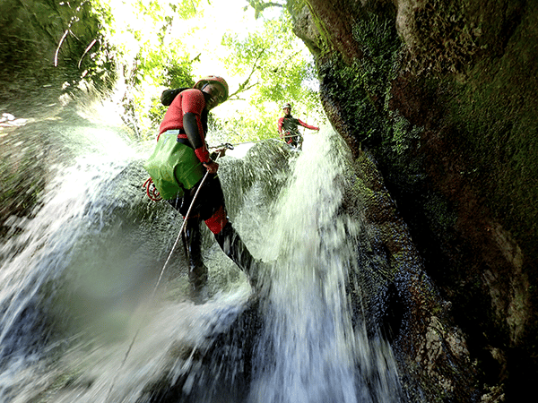 canyoning-rappel