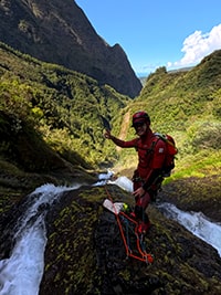 canyoning_cap blanc Au soleil, dans le canyon de Cap Blanc