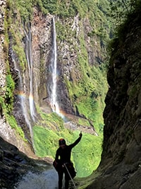 trou_de_fer_canyoning Canyoning, en haut de la cascade du trou de fer
