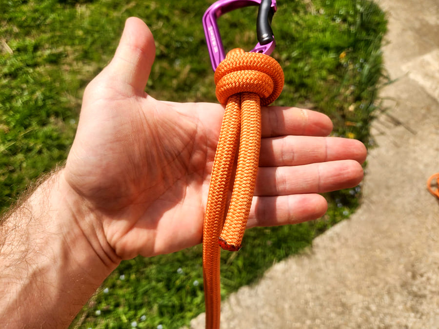 noeud double pecheur longe escalade canyoning