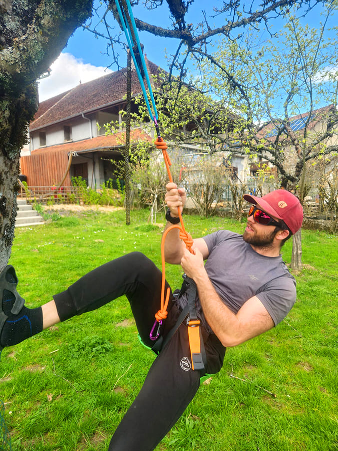 serrage noeud longe canyoning securite